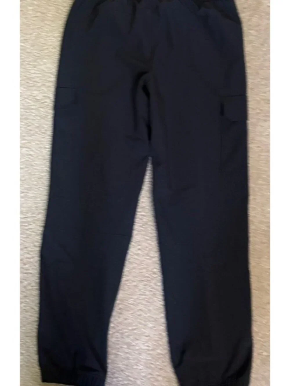 All In Motion Girls XL Size 14 Cropped Cargo Pant Black NWT